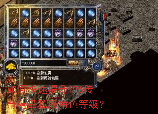 如何快速提升176传奇精品私服角色等级? 如何快速提升176传奇精品私服角色等级?