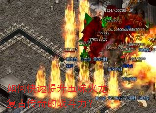 如何快速提升五味火龙复古传奇的战斗力? 如何快速提升五味火龙复古传奇的战斗力?